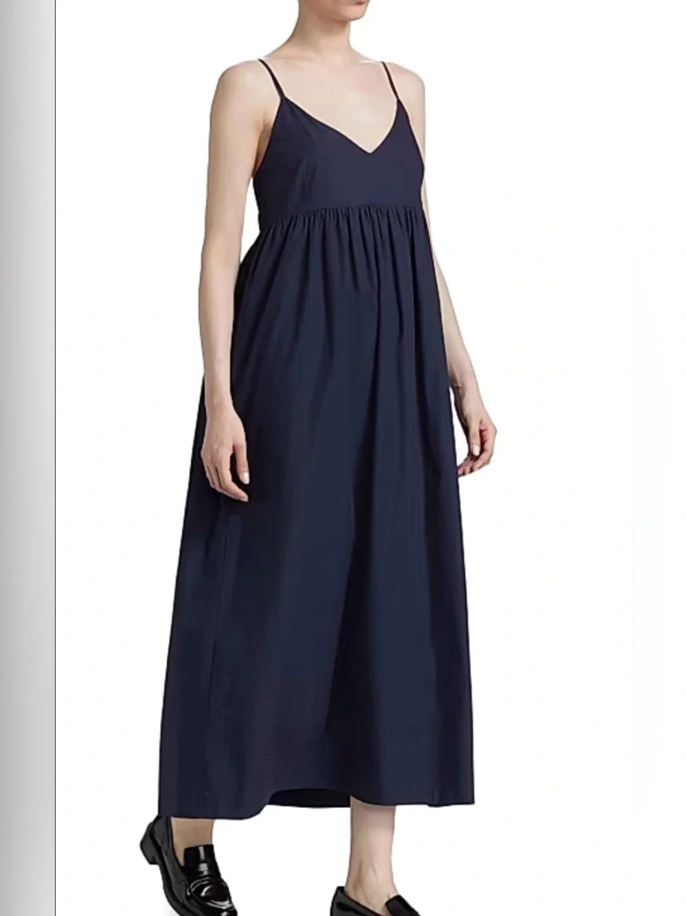 Jenni Kayne Navy Blue Lined Maxi Dress The Cove, 100% cotton and rayon-XXL - Picture 16 of 16